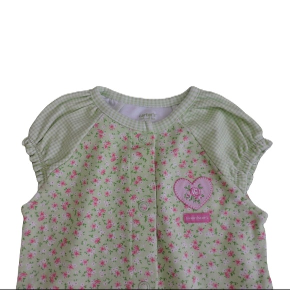 Carters 2 Baby Girl One Piece Lot 9M - Picture 6 of 9